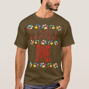 Camiseta SPANIEL I Love My SPANIEL Dog Owner Mamãe Pai Pupp