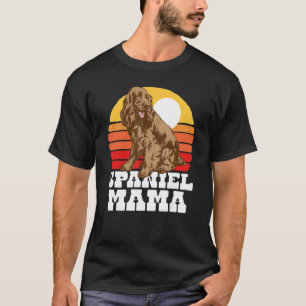 Camiseta Spaniel Mama Cute Retro Cocker 80s Sunset Vintage