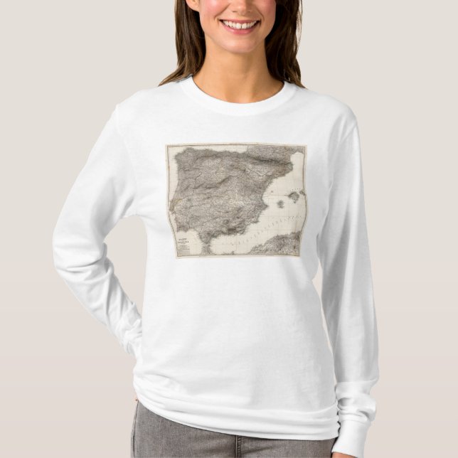 Camiseta Spanien composto, Portugal em 4 Blattern (Frente)