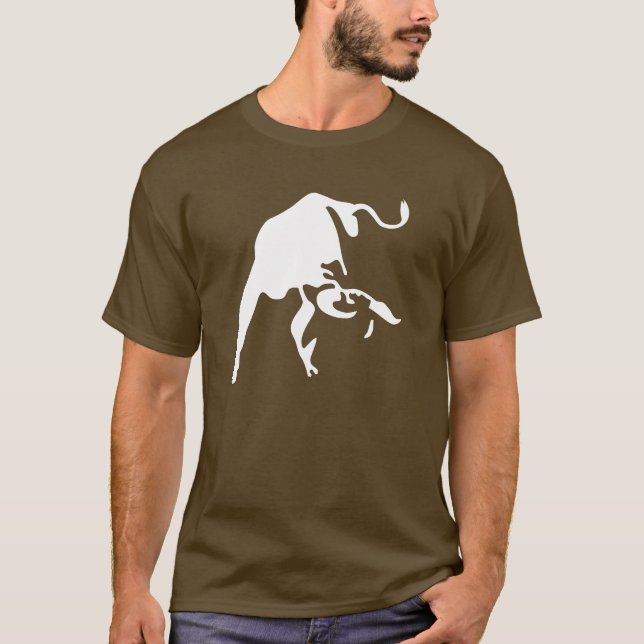 Camiseta Spanish Bull Silhouette T-Shirt - Fierce Toro (Frente)