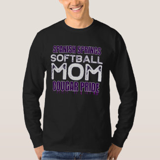 Camiseta Spanish Springs Softball Mom  Cougar Pride