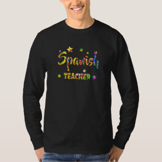 Camiseta Spanish Teacher Tie Dye Back To School Appreciatio