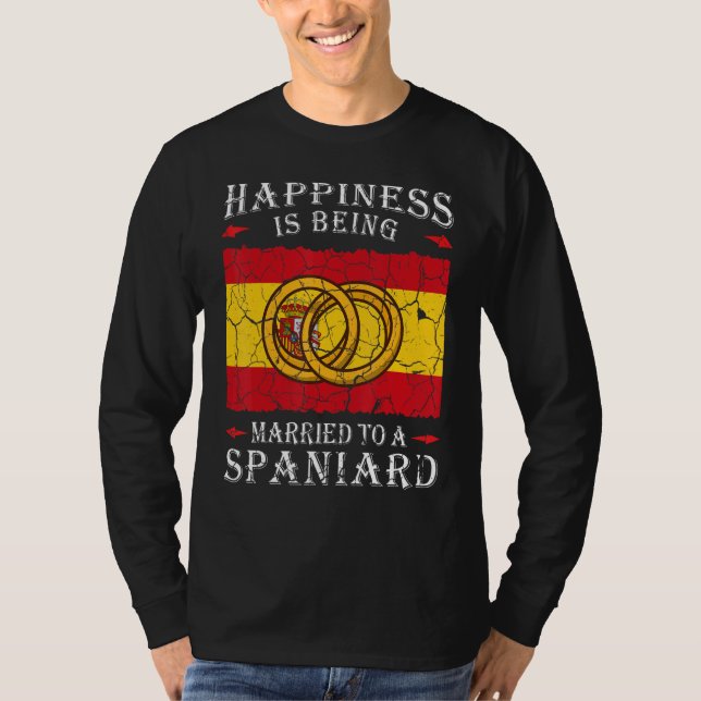 Camiseta Spanish Wedding Kingdom of Spain Roots Spaniard Fl (Frente)