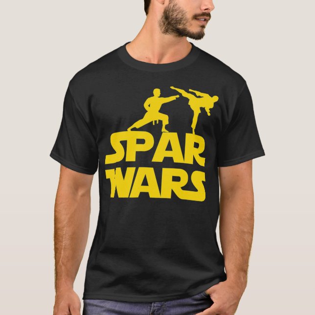 Camiseta Spar Wars  for Karate Taekwondo MMA Martial Arts (Frente)