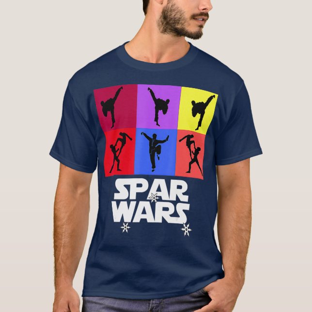 Camiseta Spar Wars Kick Boxando Taekwondo MMA Karate (Frente)