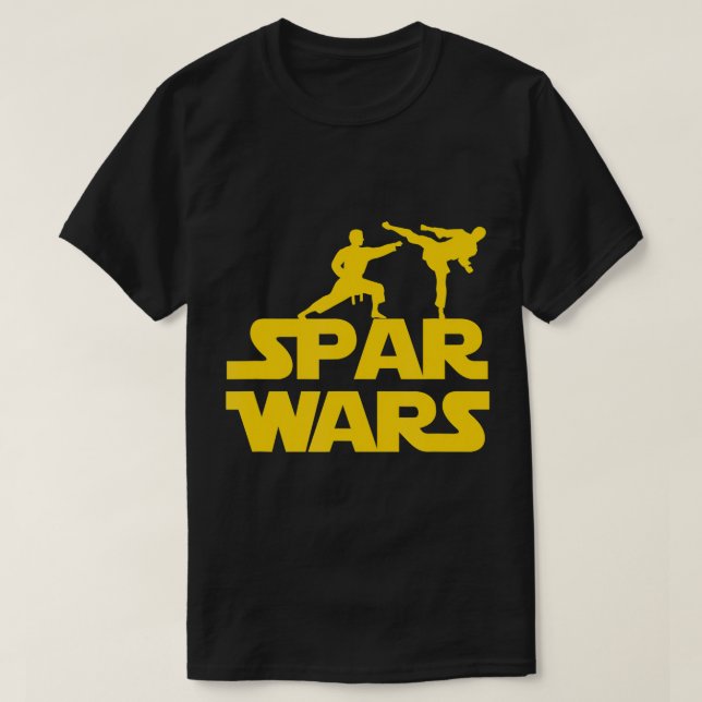 Camiseta Spar Wars para Karate, Taekwondo, MMA, Ma (Frente do Design)