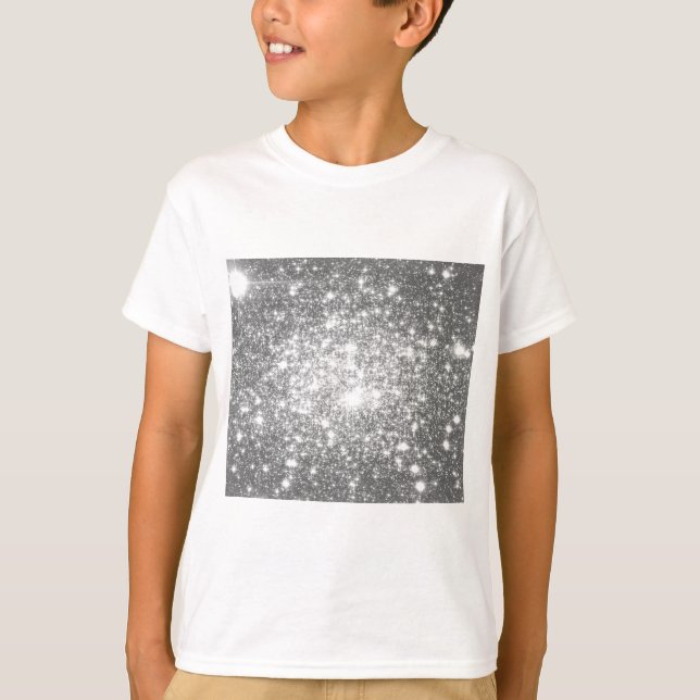 Camiseta Sparkle de Cinza prateada (Frente)