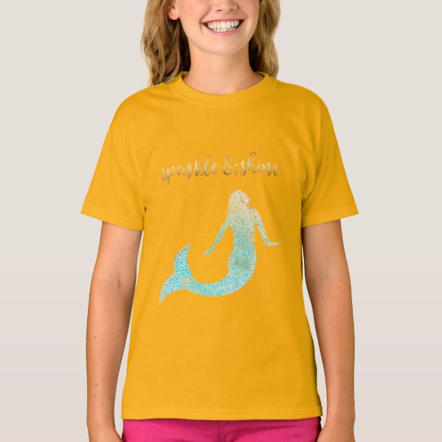 Camiseta Sparkle Mermaid (Frente)