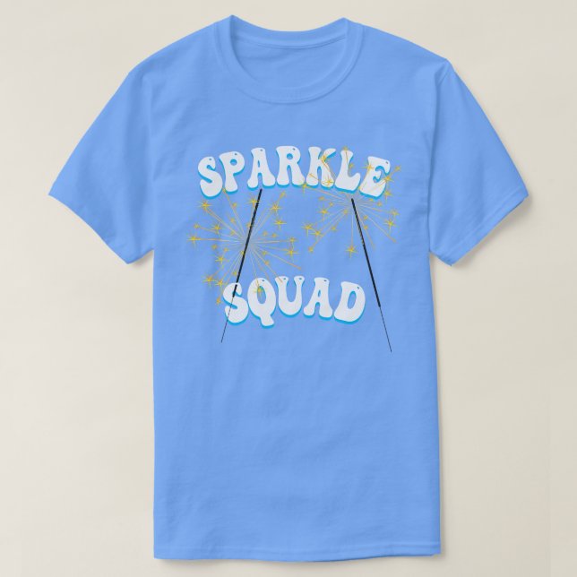 Camiseta Sparkle Squad 4 de julho Dia da Independência dos  (Frente do Design)