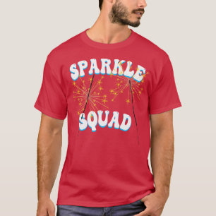 Camiseta Sparkle Squad 4 de julho Dia da Independência dos 