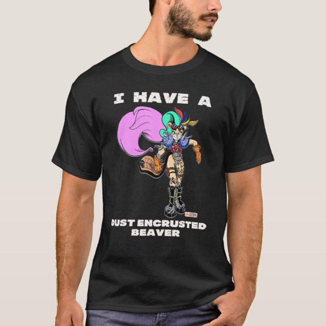 Camiseta Sparklepony, o castor empoeirado (Frente)