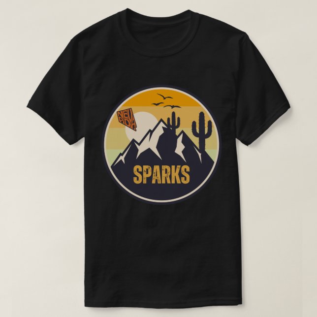 Camiseta Sparks, Nevada (Frente do Design)