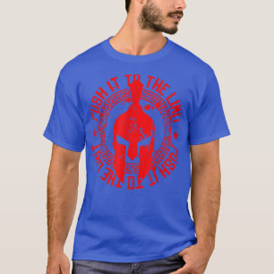Camiseta Spartan Helmet Gym Motivation Workout Empurre-O Pa