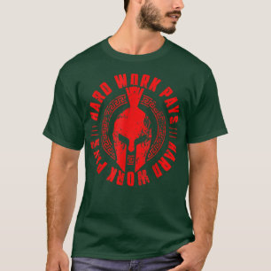 Camiseta Spartan Motivation Workout Gym Gladiator Wor Duro