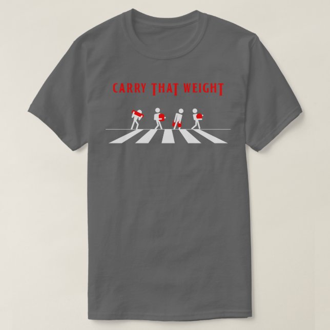 Camiseta Spartan OCR Abbey Road Atravessando esse Peso (Frente do Design)