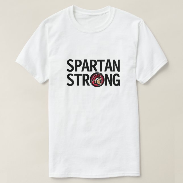 Camiseta Spartan Strong. T-Shirt Personalizado (Frente do Design)