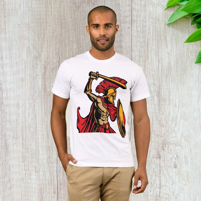 Camiseta Spartan Warrior Mens T-Shirt (Criador carregado)