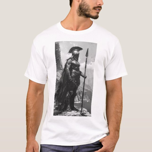 Camiseta Spartan Warrior Sketch T-Shirt (Frente)