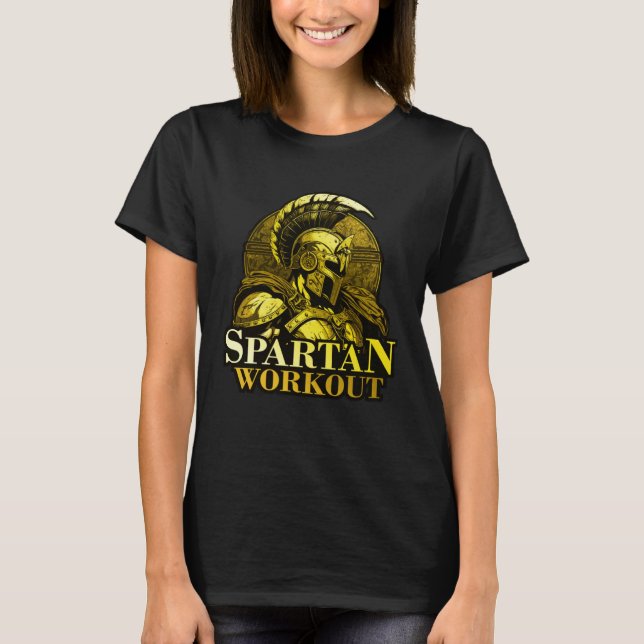 Camiseta Spartan Workout Greek Gladiator Gym Sparta Mytholo (Frente)