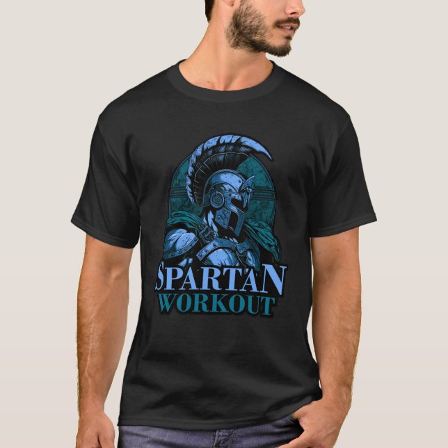 Camiseta Spartan Workout Minitologia Esparta Gladiador Greg (Frente)