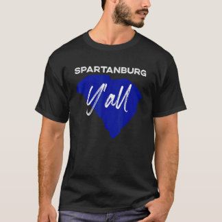 Camiseta Spartanburg Carolina do Sul Yall Sc Palmetto Estad