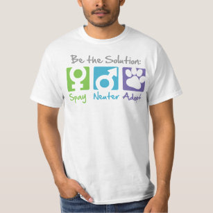 Camiseta "Spay, neutralize, adote" o t-shirt