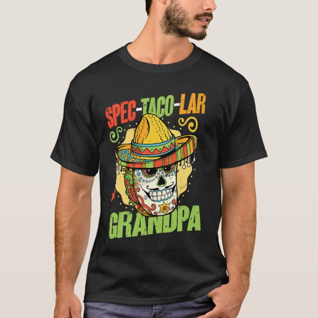 Camiseta Spec taco lar Grandpa   Mexican Cinco De Mayo (Frente)
