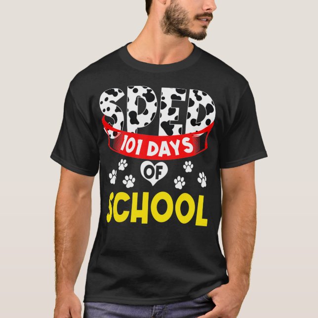 Camiseta Special Education Teacher Sped Ed Happy 101 Days S (Frente)