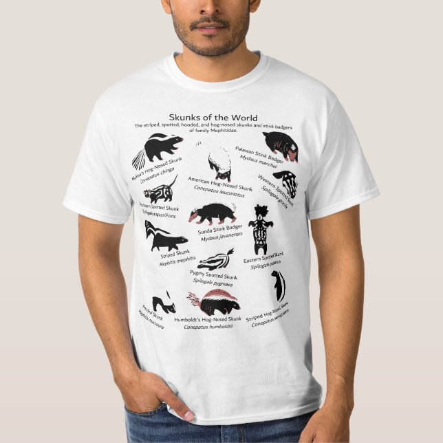 Camiseta Species of Mephitidae  (Frente)