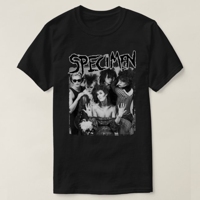 Camiseta SPECIMEN BAND GROUP MUSIC  Essential T-Shirt (Frente do Design)