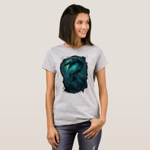 Camiseta Spectral Coil Cyberpunk Serpente Escuro Feminino