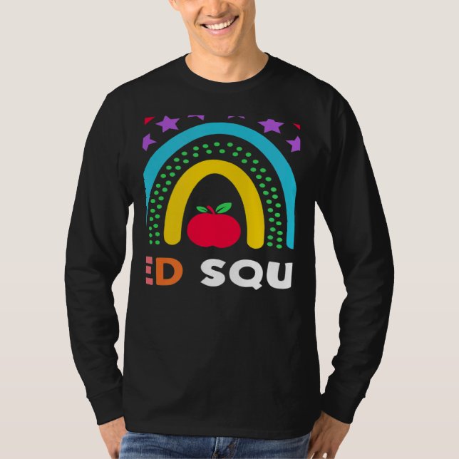 Camiseta Sped Crew Rainbow Special Education Teacher Back T (Frente)