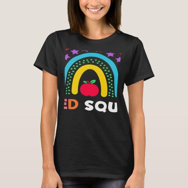 Camiseta Sped Crew Rainbow Special Education Teacher Back T (Frente)