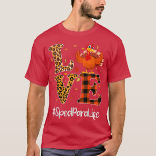 Camiseta Sped Para Life Love Ação De Graças Leopard Turquia