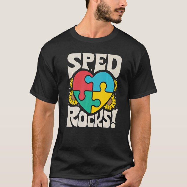 Camiseta SPED Rocks Special Education Teacher Speducator Wo (Frente)