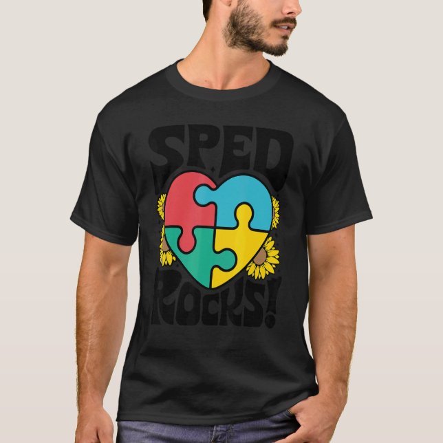 Camiseta SPED Rocks Special Education Teacher Speducator Wo (Frente)
