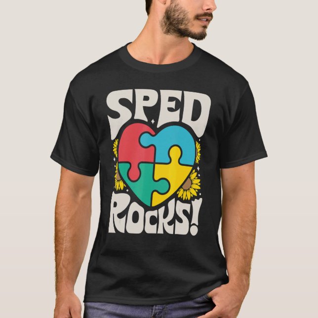 Camiseta SPED Rocks Special Education Teacher Speducator Wo (Frente)