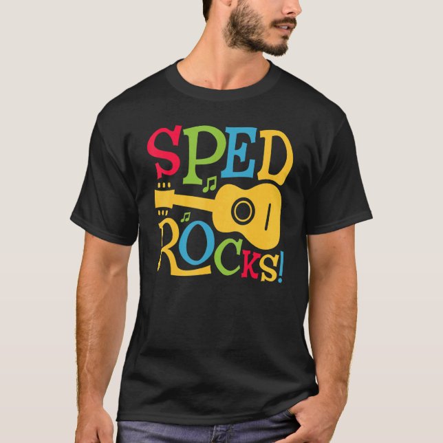Camiseta SPED Rocks Special Education Teacher Speducator Wo (Frente)