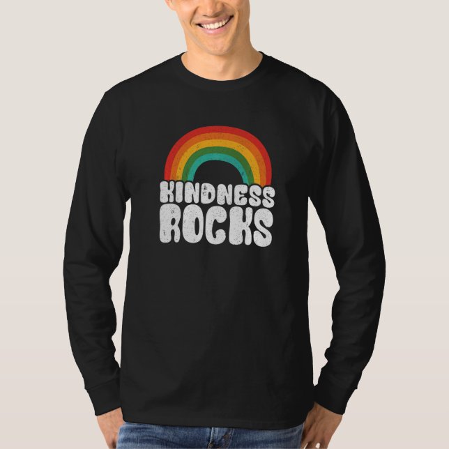 Camiseta Sped Teacher Anti Bullying Hippie Rainbow Kindness (Frente)