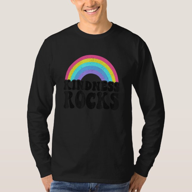 Camiseta Sped Teacher Anti Bullying Hippie Rainbow Kindness (Frente)