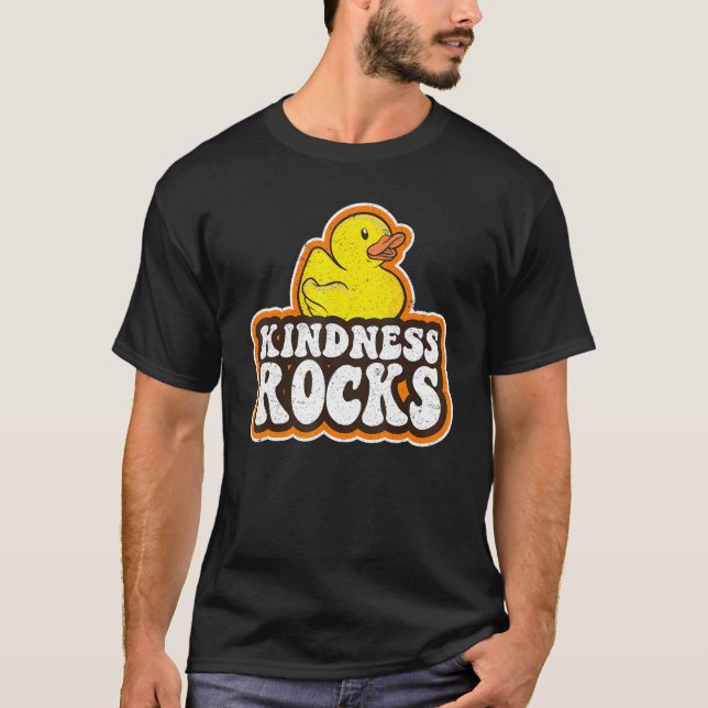 Camiseta Sped Teacher Anti Bullying Hippie Rubber Duck Kind (Frente)