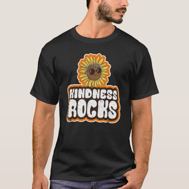 Camiseta Sped Teacher Anti Bullying Hippie Sunflower Kindne (Frente)