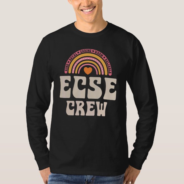 Camiseta SPED Teacher ECSE Crew Early Childhood Special Edu (Frente)