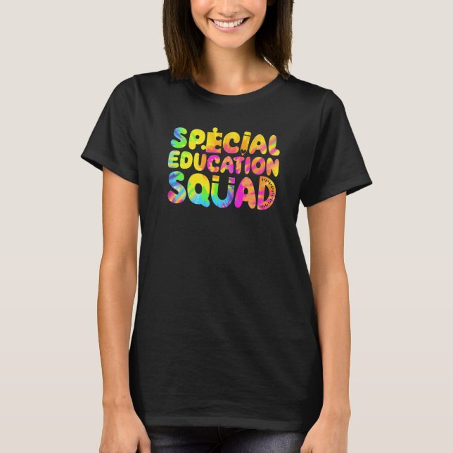 Camiseta SPED Teacher Special Education Squad Women Tie Dye (Frente)