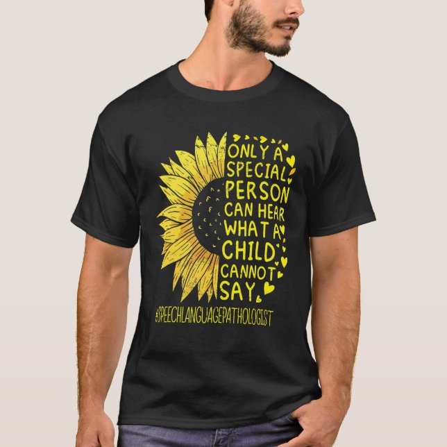 Camiseta Speech Language Pathologist Speech Therapist Sunfl (Frente)