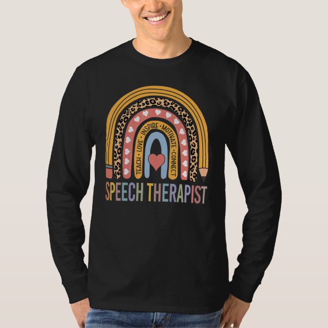 Camiseta Speech Therapist 100th Day Of School Speech Therap (Frente)