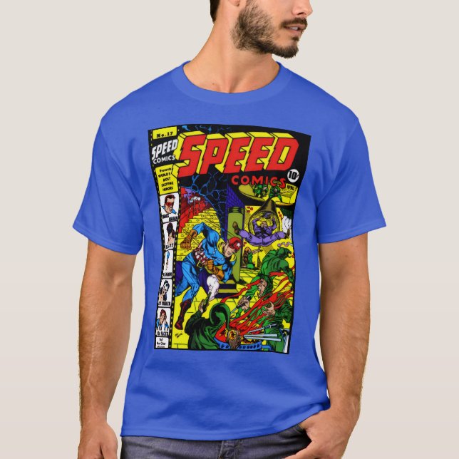 Camiseta SPEED Comics dos anos 40  (Frente)