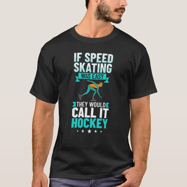 Camiseta Speed Skating Skates Short Track Skater Workout Tr (Frente)