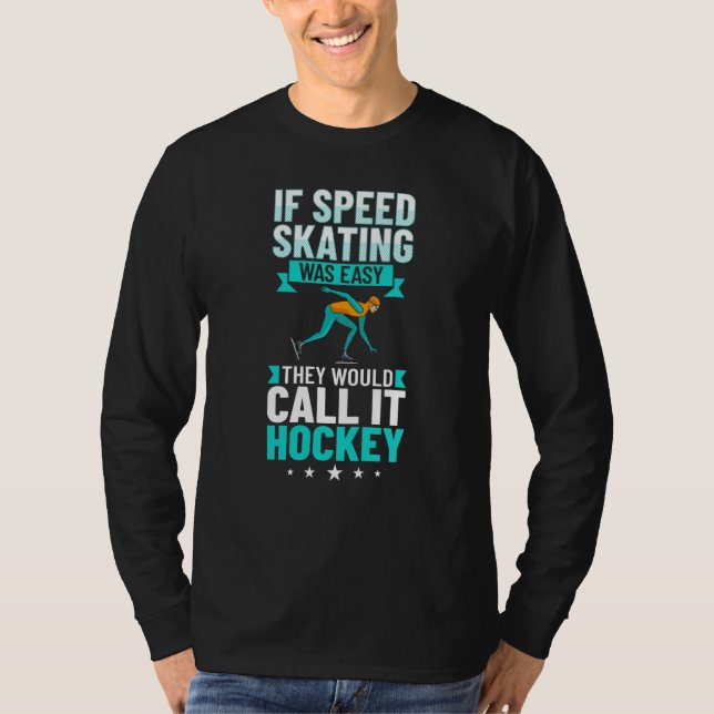 Camiseta Speed Skating Skates Short Track Skater Workout Tr (Frente)