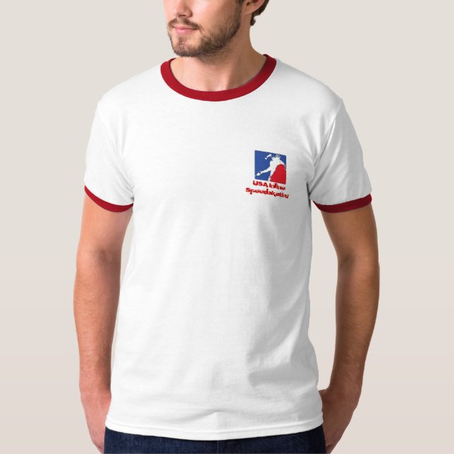 Camiseta Speedskater Inline dos EUA - personalizado - (Frente)